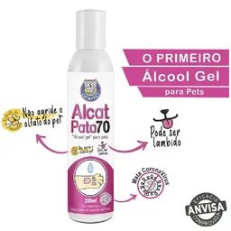 Alcat Pata 70 CatMyPet - Álcool Gel para Pet (Higienizador antisséptico de patas) - 200ml