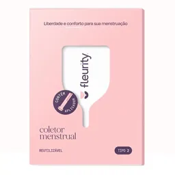 Coletor Menstrual Fleurity Tipo 2 Sem Pigmento 1 Unidade