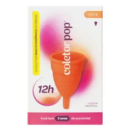 Coletor Menstrual Coletor Pop Tipo 1 1 Unidade