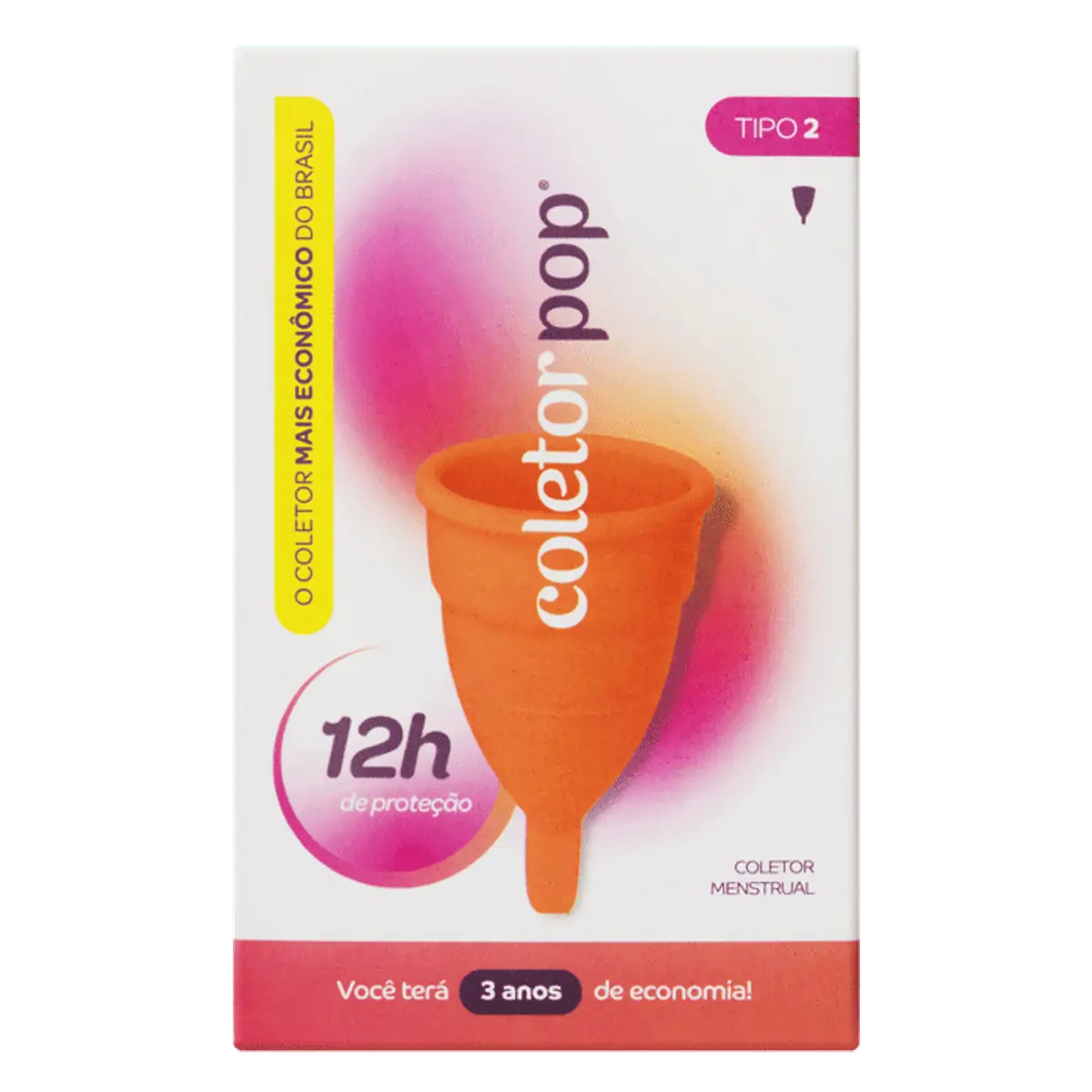 Coletor Menstrual Coletor Pop Tipo 2 1 Unidade
