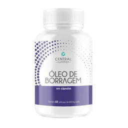 Óleo De Borragem 60 Cápsulas De 500 Mg Central Nutrition