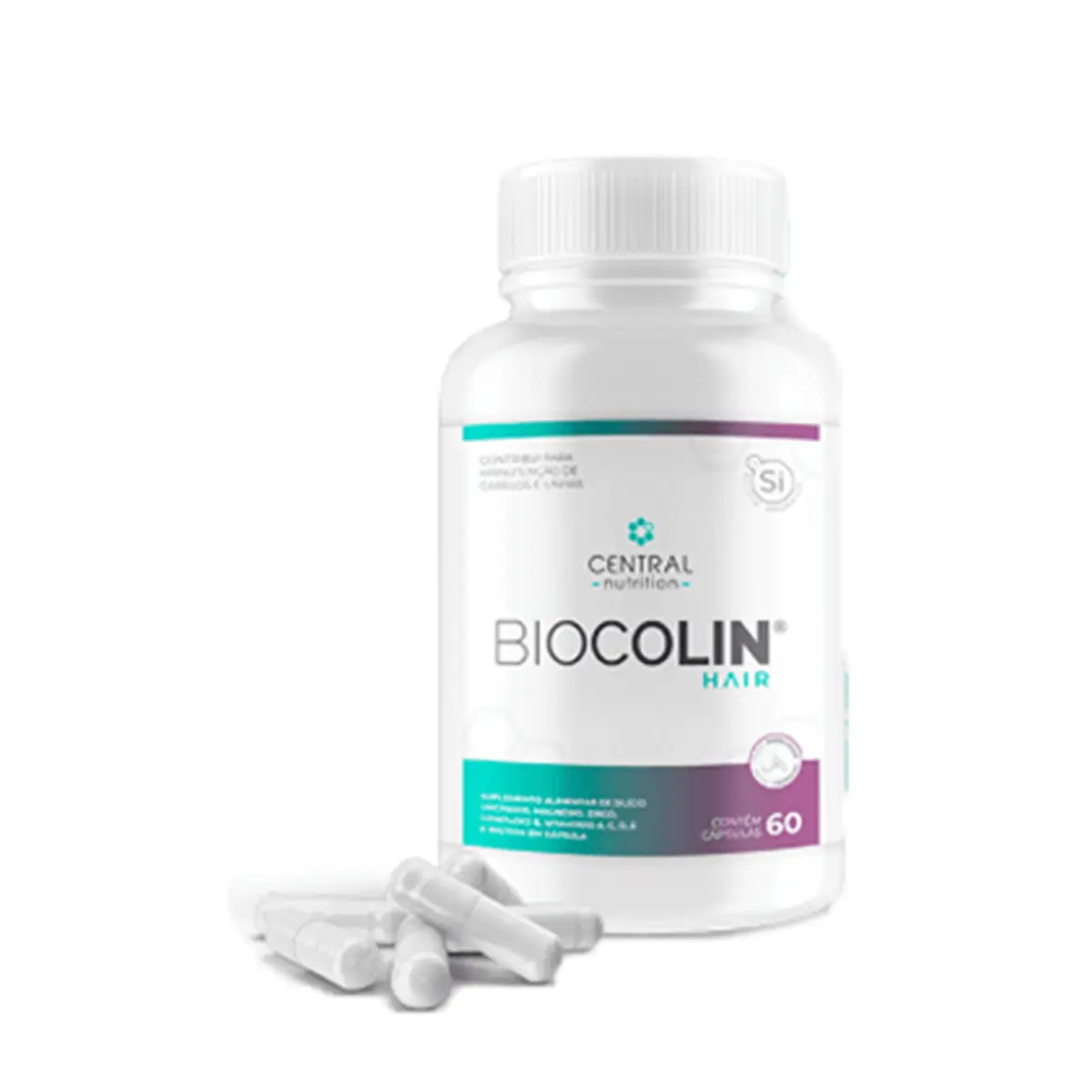 Biocolin® Hair 60 Cápsulas De 500Mg Central Nutrition