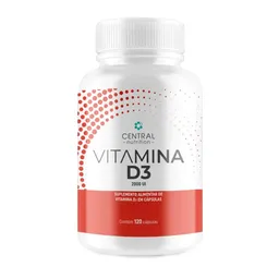 Vitamina D3 2000Ui Pote Com 120 Cápsulas
 Central Nutrition