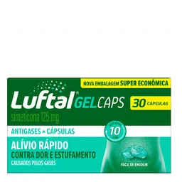 Antigases Luftal Gel Caps 125mg 30 Cápsulas Gelatinosas Moles