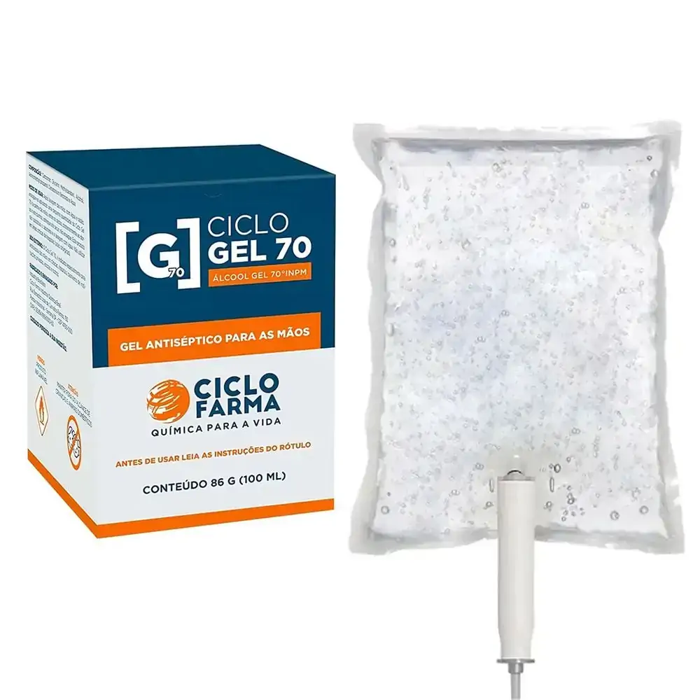 Álcool Gel Antisséptico Para Mãos Ciclo Gel 70% 800ml - Ciclo Farma