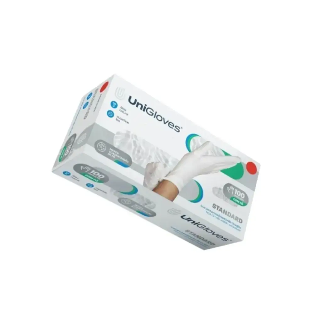 Luva de Latex para Procedimento - Unigloves - G (Cód. 26.7618)