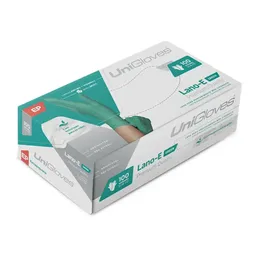 Luva para Procedimento Latex Verde Lano-E - Unigloves - P (Cód. 26.7122)