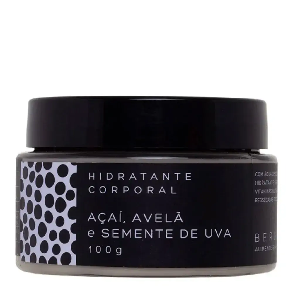 Hidratante Corporal De Açaí, Avelã E Semente De Uva 100g - Bergamia
