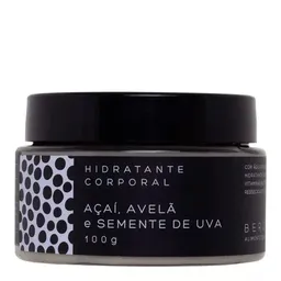Hidratante Corporal De Açaí, Avelã E Semente De Uva 100g - Bergamia
