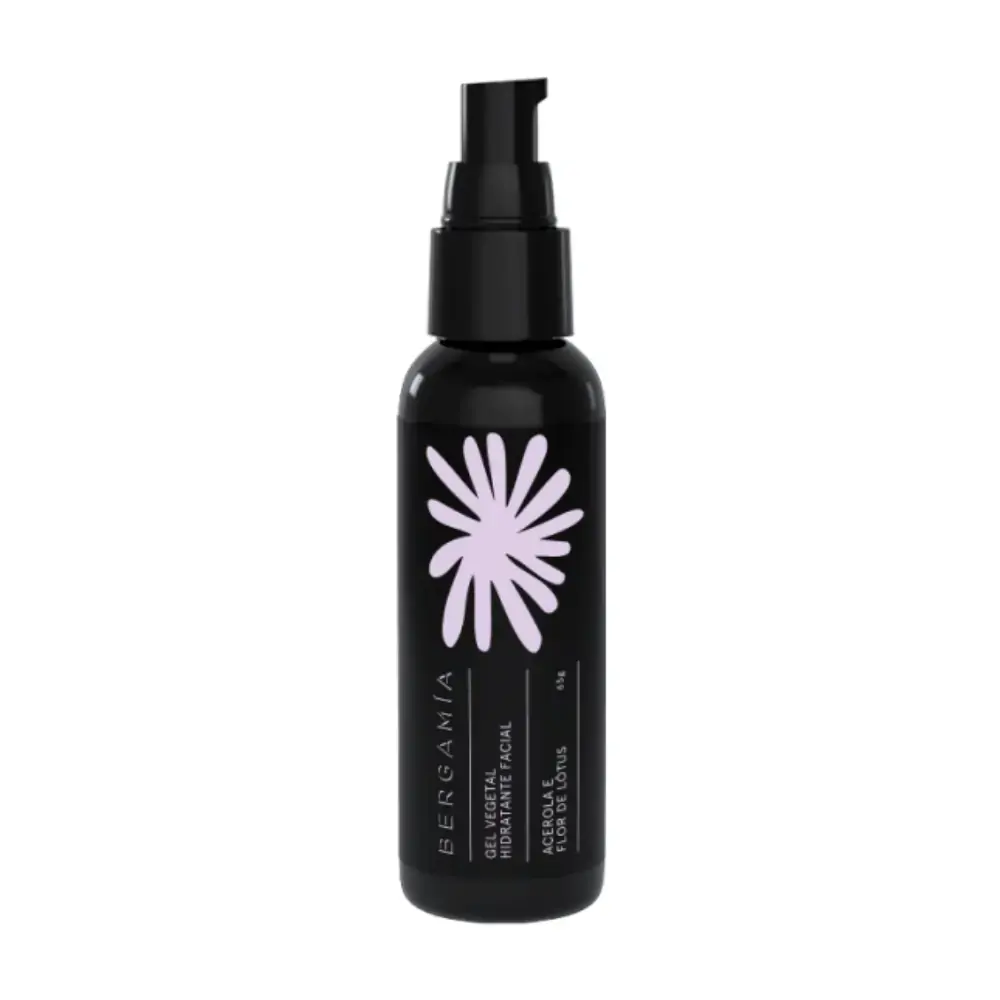 Hidratante Facial de Acerola e Flor de Lótus para Pele Oleosa 65g - Bergamia - Hidratante Facial de 