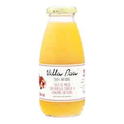 Suco Integral Villa Piva Maçã com Hibisco, Canela & Gengibre 300ml