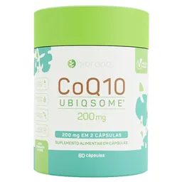 Suplemento Alimentar Coenzima Q10 200mg Bioroots 60 Cápsulas