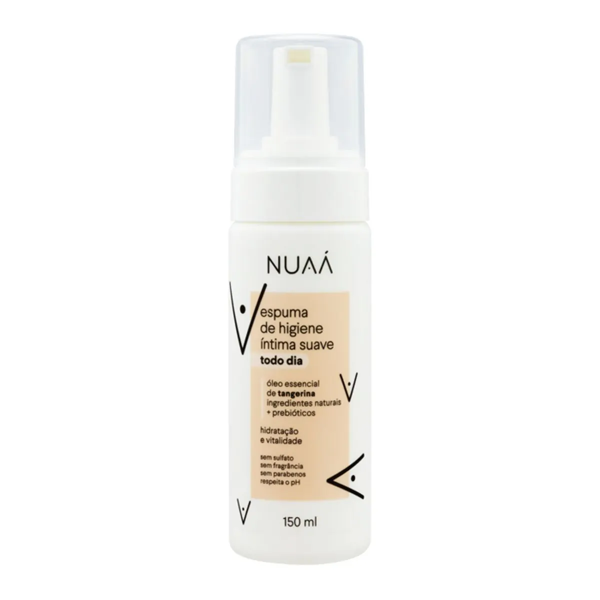 Espuma De Higiene Íntima NUAÁ Todo Dia Sem Perfume 150ml
