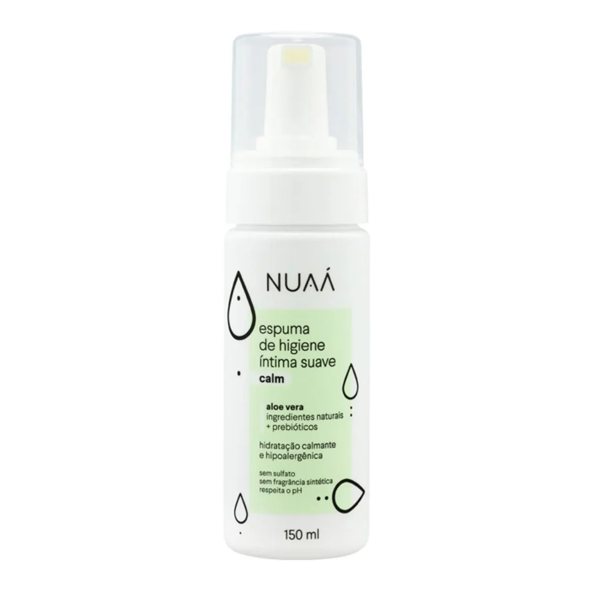 Espuma De Higiene Íntima Nuaa Calm Sem Perfume 150ml