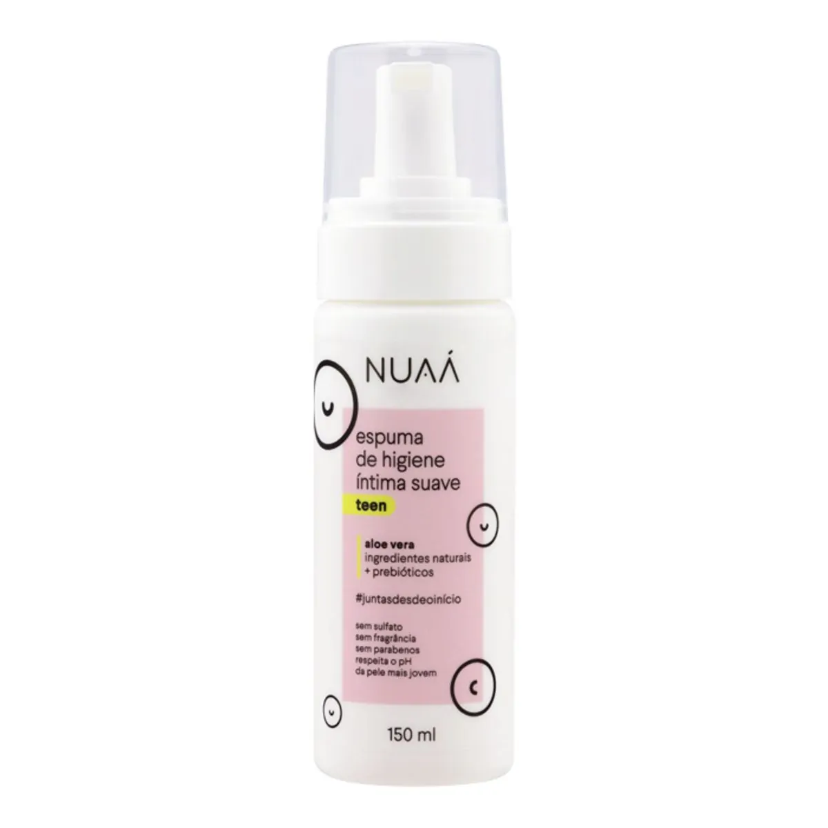 Espuma De Higiene Íntima NUAÁ Teen Sem Perfume 150ml