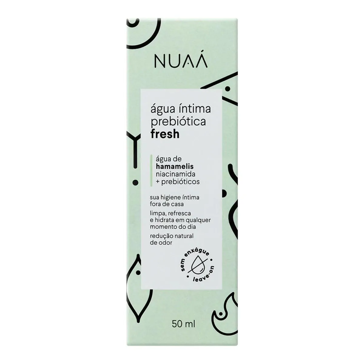 Água Intima Probiótica Nuaa Fresh Sem Perfume 50ml