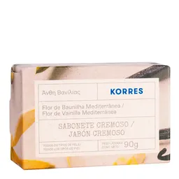 Sabonete em Barra Korres Cremoso Flor de Baunilha Mediterrânea 90g