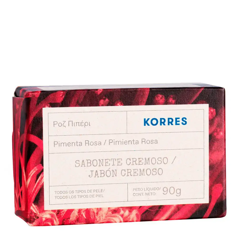Sabonete em Barra Korres Cremoso Pimenta Rosa 90g