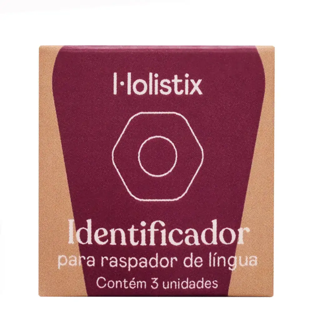 Identificador Raspador de Língua Silicone Colorido 3 Unidades Holistix