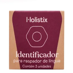 Identificador Raspador de Língua Silicone Colorido 3 Unidades Holistix