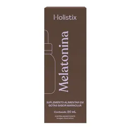 Melatonina Gotas Sabor Maracujá Natural Dormir 20ml Holistix