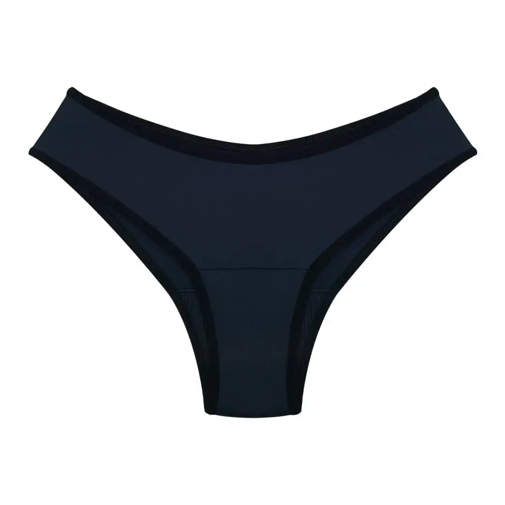 Calcinha Absorvente Menstrual Biquíni preto - Yuper - XXGG