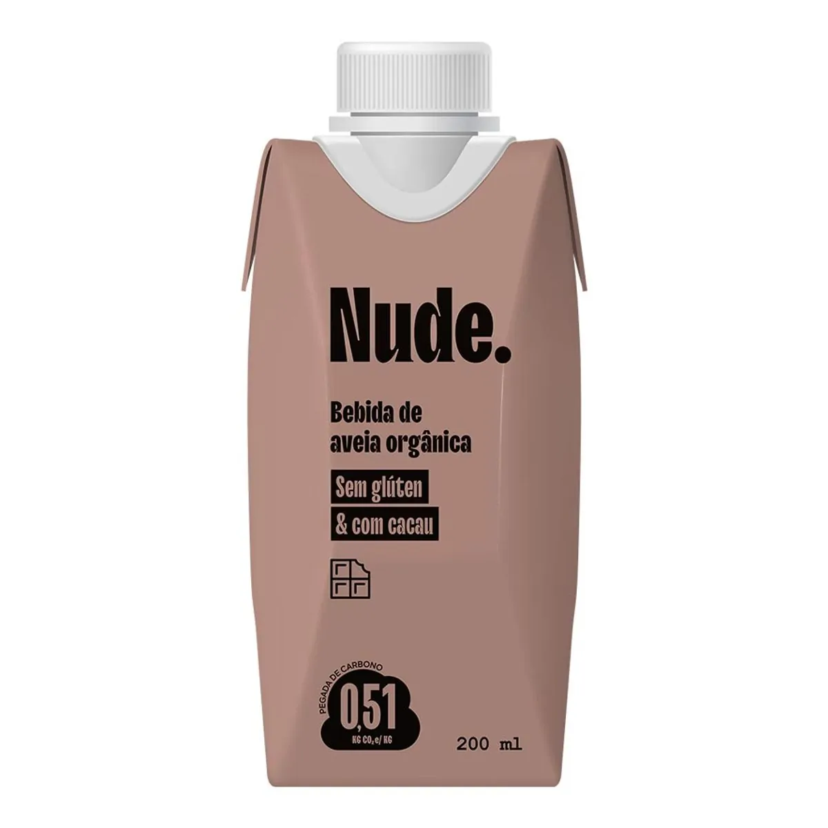 Bebida a Base de Aveia Orgânica Nude Cacau 200ml