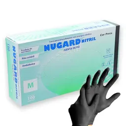 Luva para Procedimento Nitrílica Sem Pó Preta - Nugard - Luva para Procedimento Nitrílica Sem Pó M P
