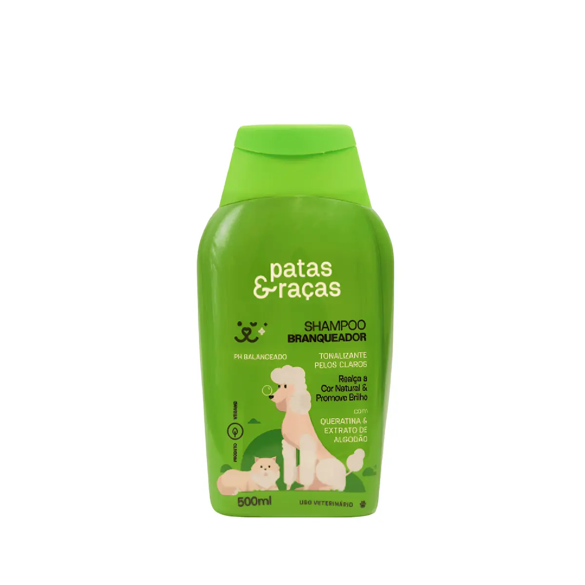 Shampoo Branqueador 500ml Patas&Raças