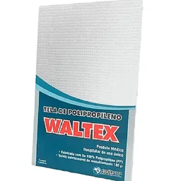 Tela Cirúrgica de Polipropileno  Waltex 15X15cm - unidade