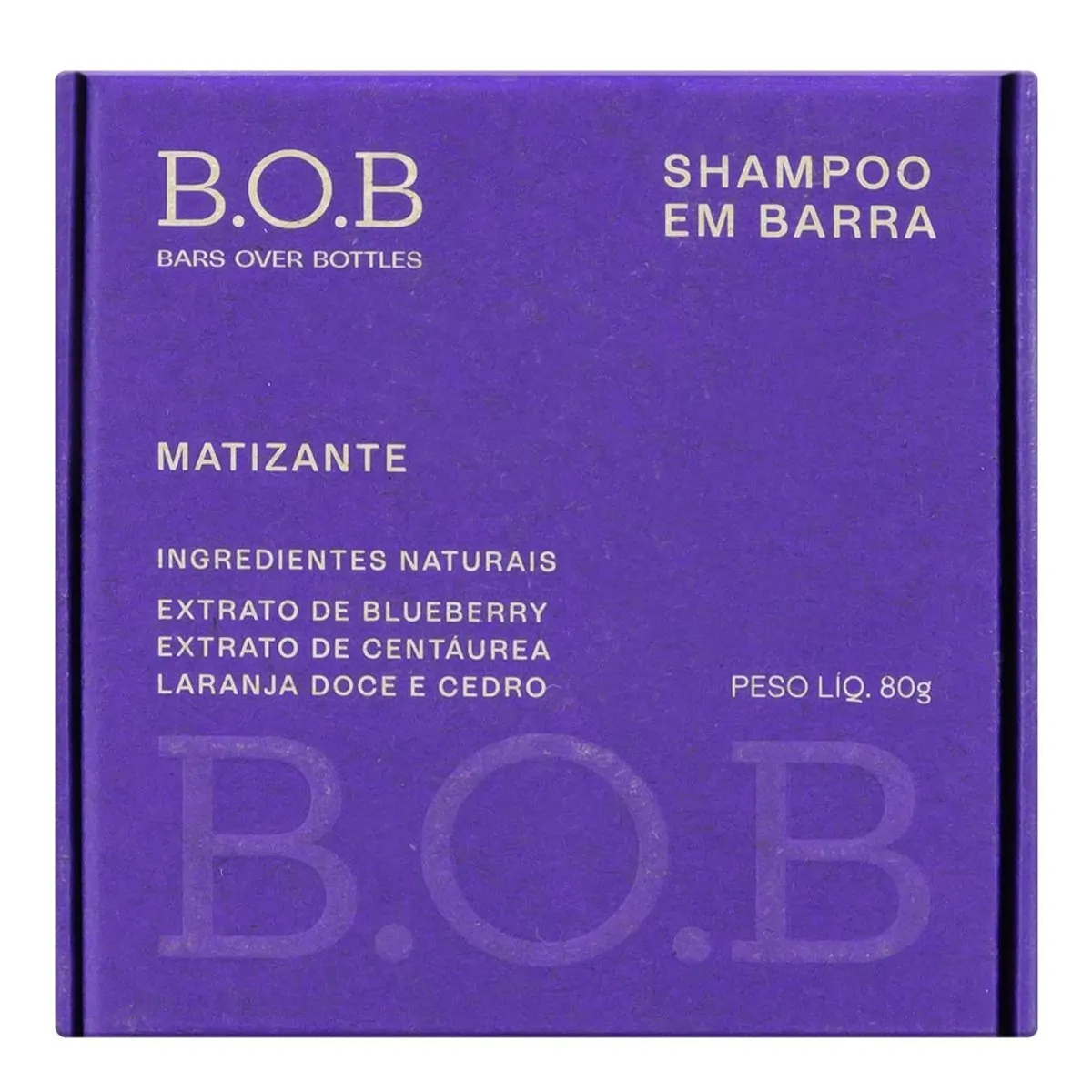 Shampoo Matizador Barra B.O.B 80g