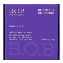 Shampoo Matizador Barra B.O.B 80g