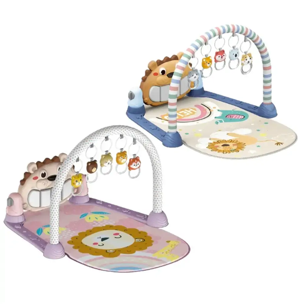Tapete de Atividades Bebê Piano Musical Lion Maxi Baby - Azul