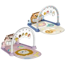 Tapete de Atividades Bebê Piano Musical Lion Maxi Baby - Azul