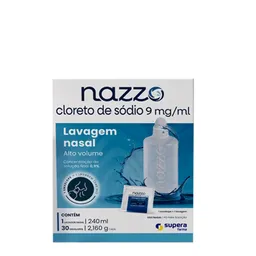 Lavagem Nasal Nazzo 30 Envelopes Pó Para Solução + Lavador Nasal