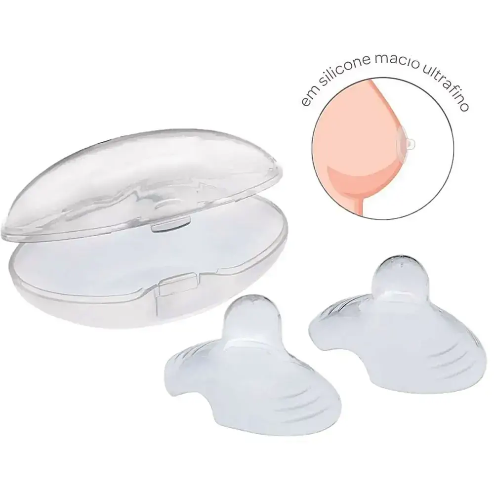Protetor para Seios Buba em Silicone com Case - 2 Unidades