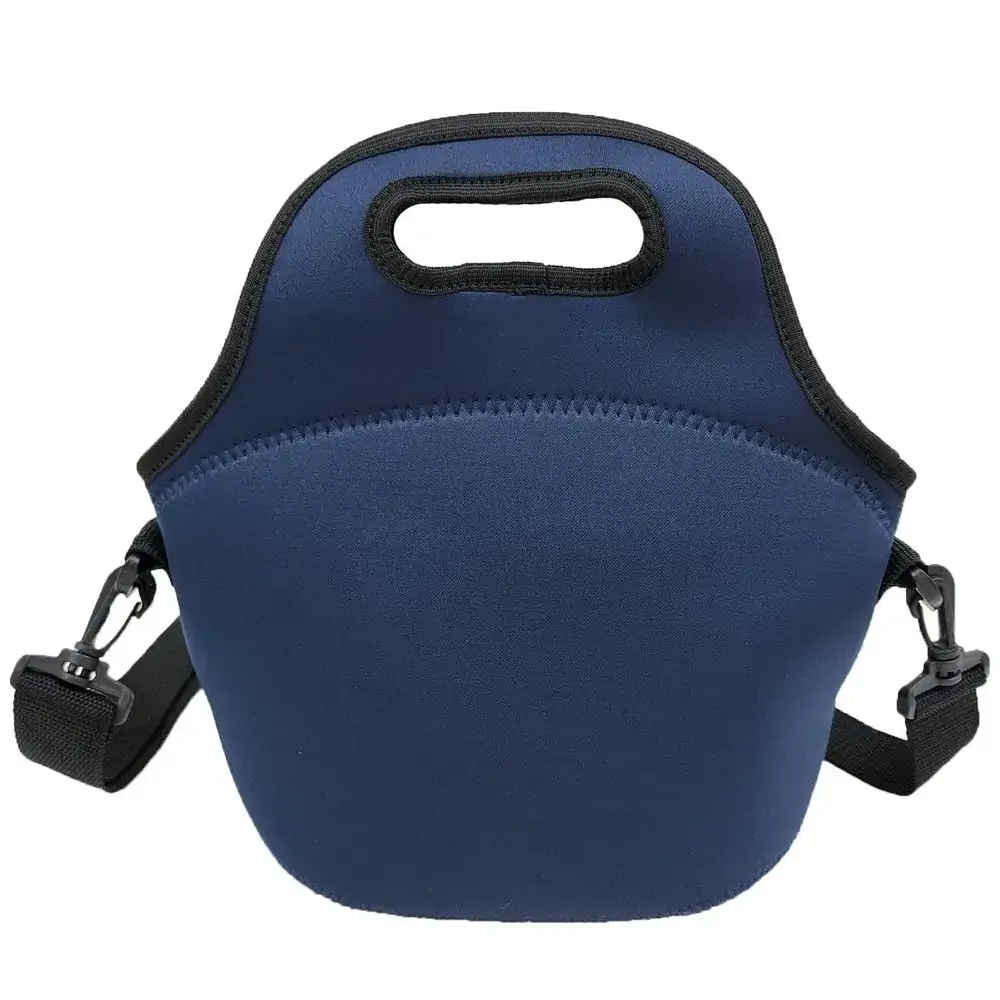 Lancheiras Bolsas Térmicas Marmita Fitness Neoprene - Lisos - Marinho