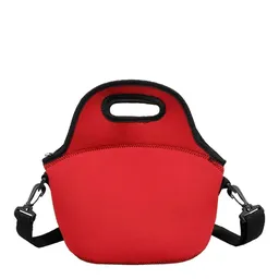Lancheiras Bolsas Térmicas Marmita Fitness Neoprene - Lisos - Vermelha