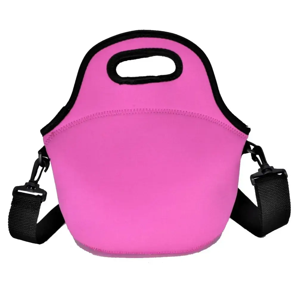 Lancheiras Bolsas Térmicas Marmita Fitness Neoprene - Lisos - Rosa