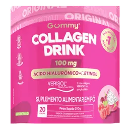 Suplemento Alimentar Gummy Collagen Drink Cranberry com Pitaya 200g em Pó