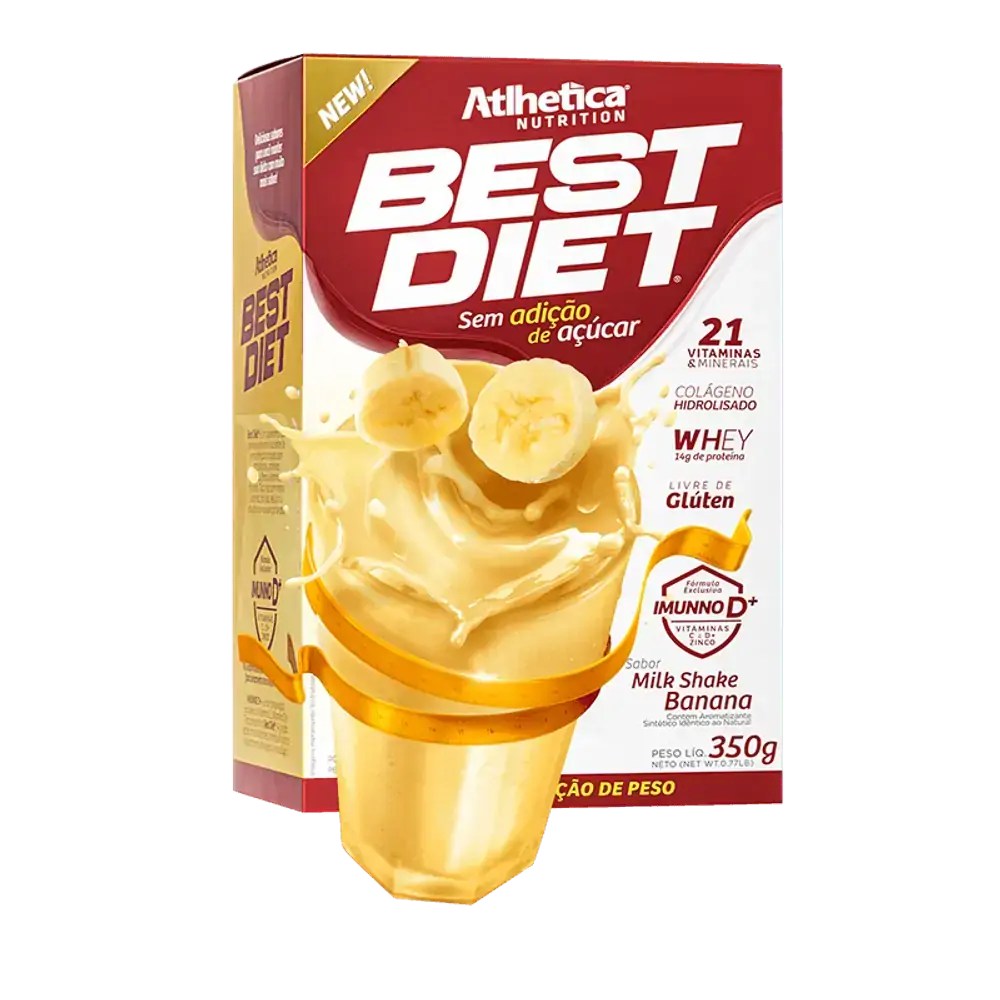 Best Diet Milk Shake de Banana - Best Diet Shake - Milk Shake de Banana 350g