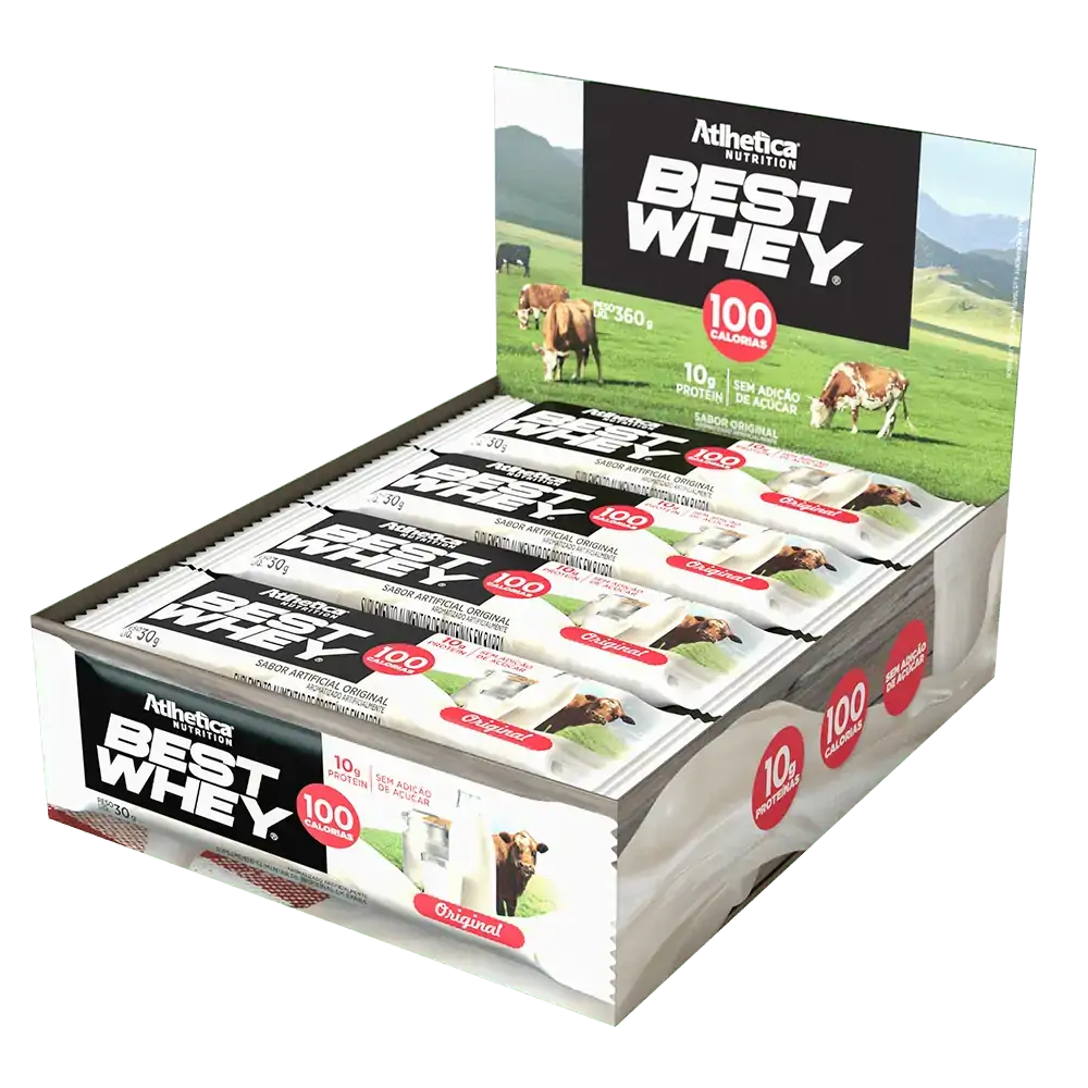 Best Whey Bar Original Display com 12 Unidades de 30g
