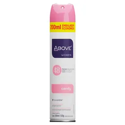 Desodorante Antitranspirante Aerossol Above Women Invisible Candy 200ml
