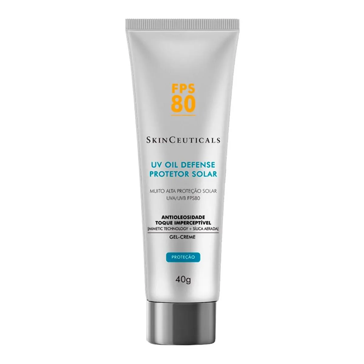 Protetor Solar Facial Skinceuticals FPS 80 UV Oil Defense 40g Gel Creme