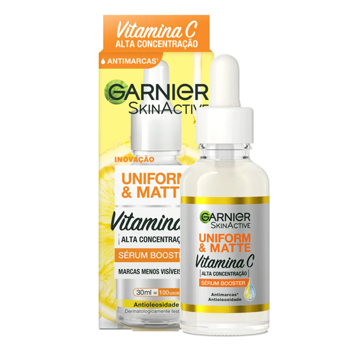Sérum Facial Antimarcas Garnier Uniform & Matte Vitamina C 30ml