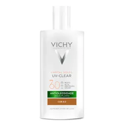Protetor Solar Facial Vichy FPS 60 Capital Soleil UV-Clear Antioleosidade Cor 4.0 40g