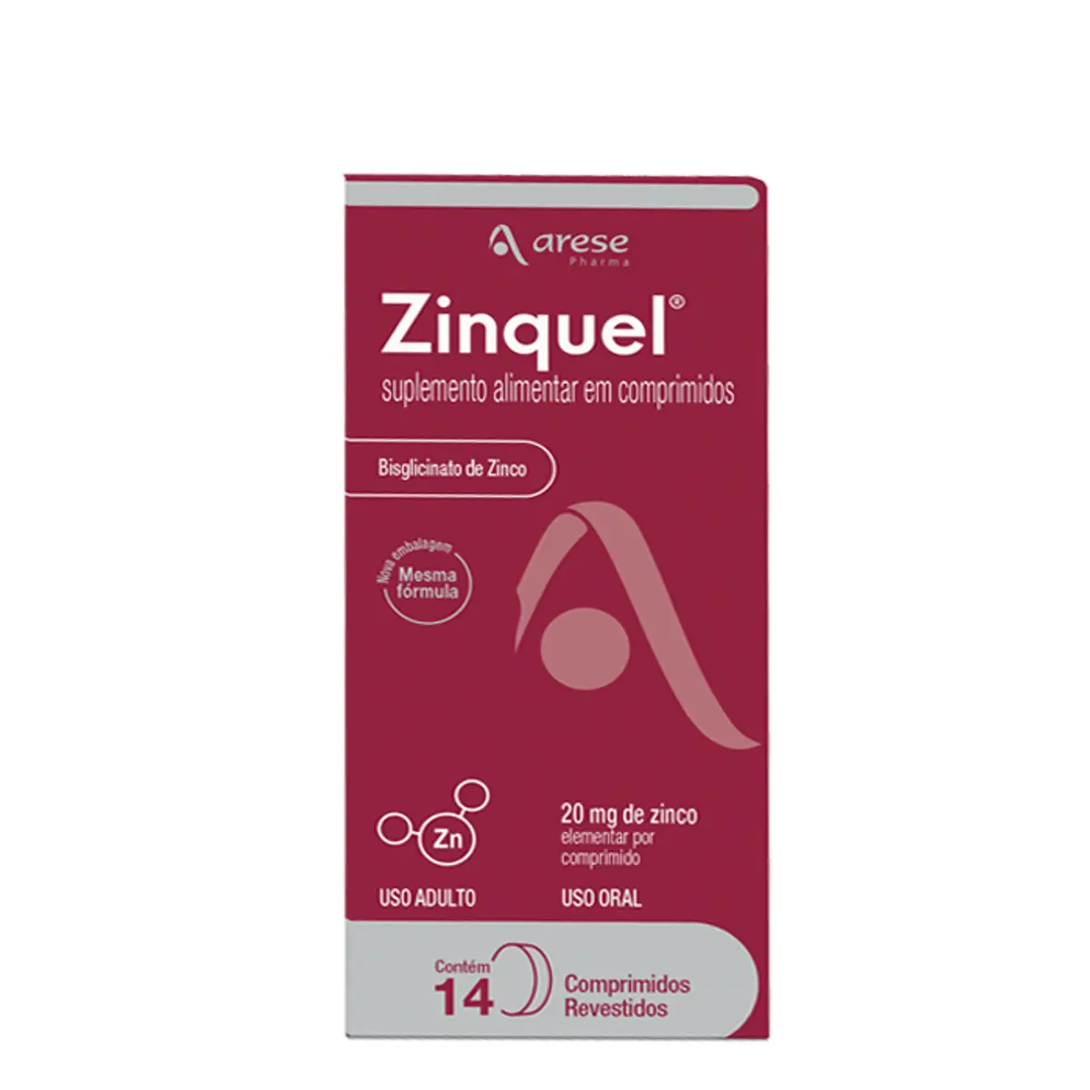 Suplemento Alimentar 20mg Zinquel 14 Comprimidos