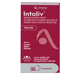 Enzimas Digestivas Intoliv Lactase 10.000U.FCC Arese 30 Comprimidos