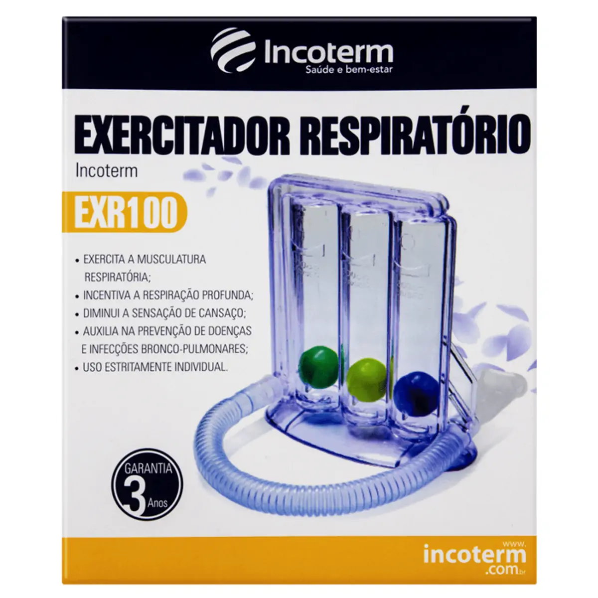 Exercitador Respiratório Incoterm EXR100 1 Unidade