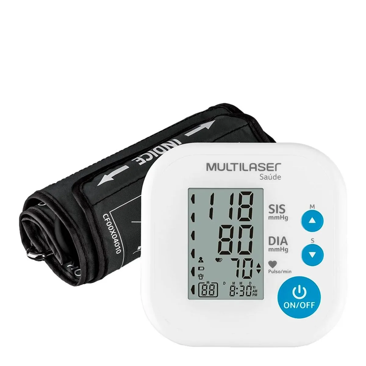 Monitor De Pressão Arterial Digital De Braço Multilaser Saúde 1 Unidade